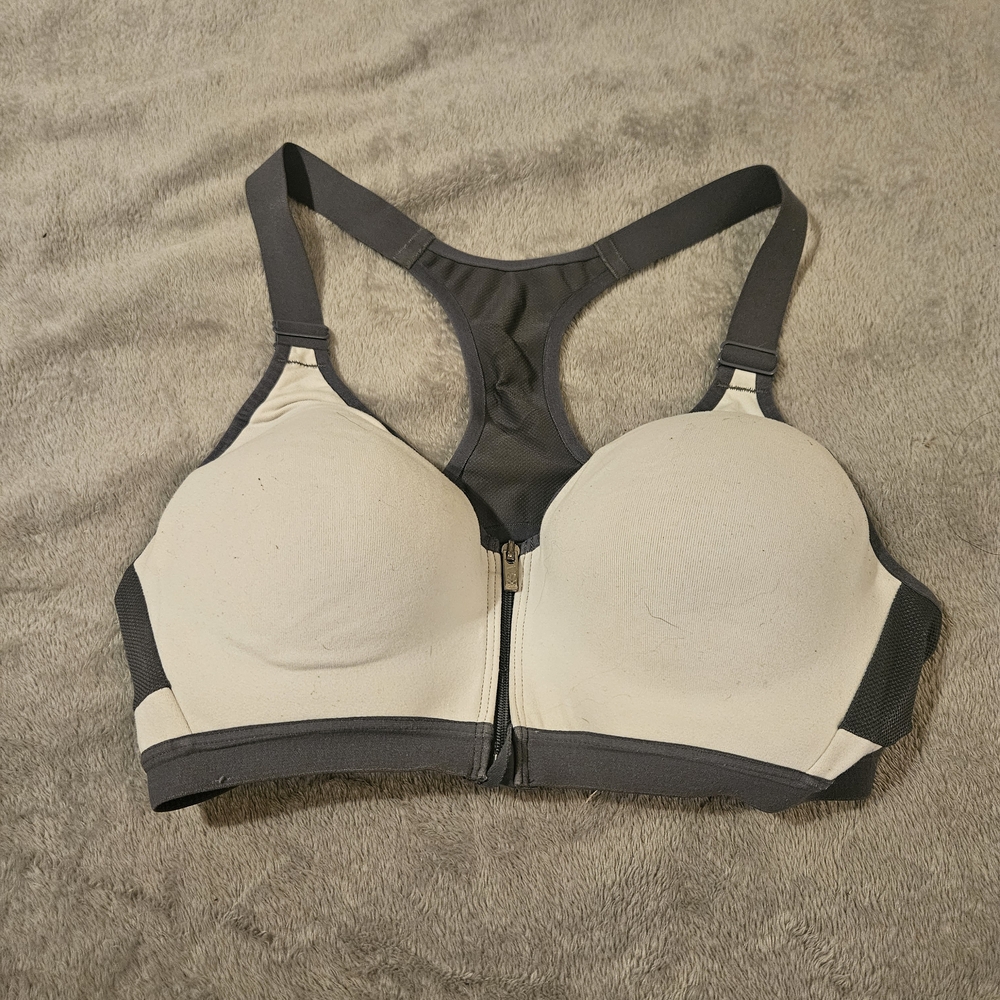 Victoria's Secret Black and Cream Sports Bra